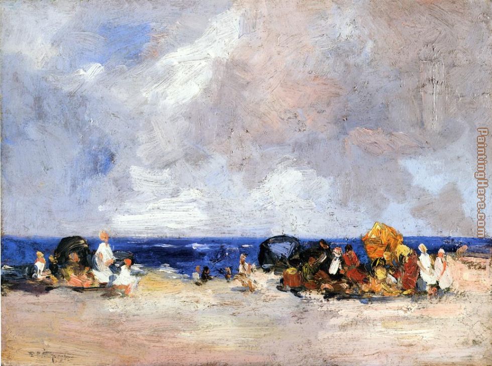 A Day at the Beach painting - Edward Henry Potthast A Day at the Beach art painting